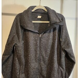 AVIA  Men Jacket XL/XG (16-18) Full Zip Heather Gray Collared Activewear